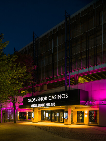 A9345727 
 Grosvenor Casino - Nottingham
Copyright - Richard Southall 
 Keywords: Grosvenor, Casino, Nottingham, gambling, roulette, cards, poker, gaming, bar, UK, maid, marian, way, NG1, Copyright, Richard, Southall, emphasis, photography, photographer